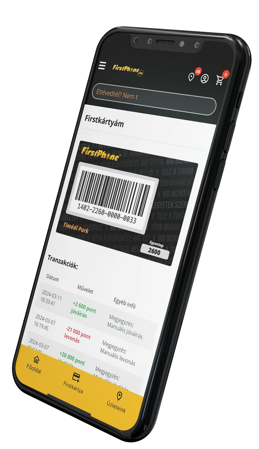FirstApp – Punkte sammeln