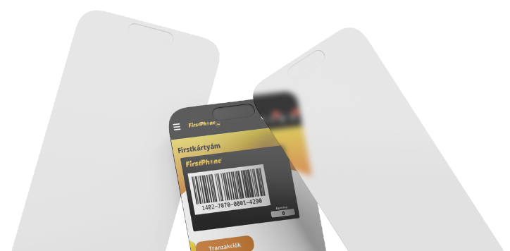 Firstkártya auf dem Handy, daneben zwei Displayschutzfolien
