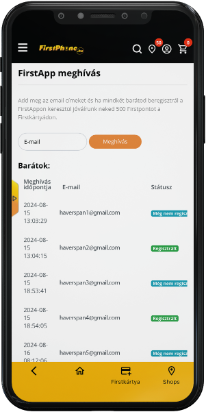 FirstApp: Freunde einladen