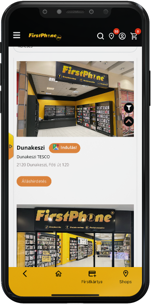 FirstApp: nächstgelegene Stores
