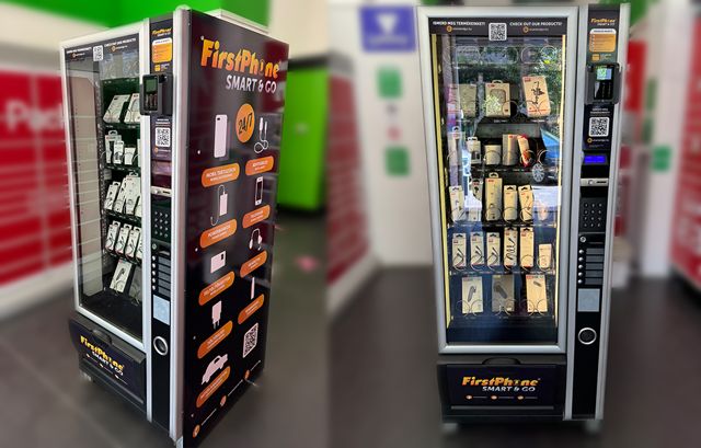 FirstPhone Smart & Go tartozékautomata Budapest Bem rakpart