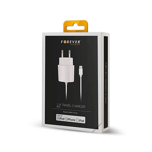 Netz- Ladegerät (lightning Kabel), 2A, weiß