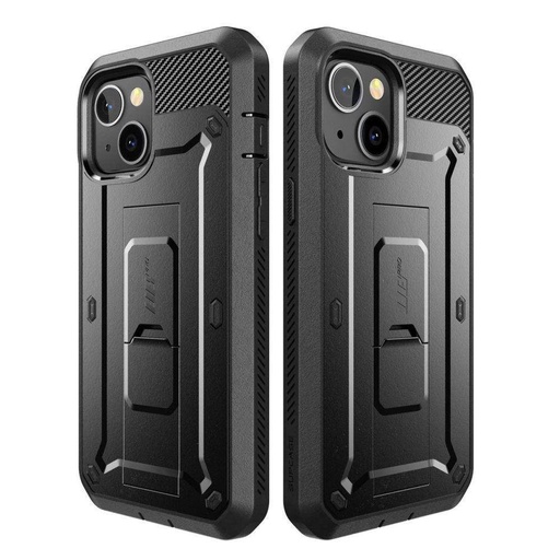 Apple iPhone 13 / 13 Pro / 14 Supcase Unicorn beetle strapazierfähig Backcover mit Frontplatte (Schwarz)
