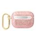 AirPods Pro Guess Glitter Flakes Metal Logo Hülle (Rosa) - GUAPHGGSHP