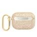 AirPods Pro Guess Glitter Flakes Metal Logo Hülle (Gold) - GUAPHGGSHD