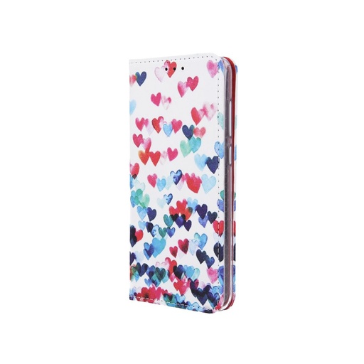 Apple iPhone 7/ 8/ SE 2020/ SE 2022 hearts magnetisch Klapphülle (Herz Muster)