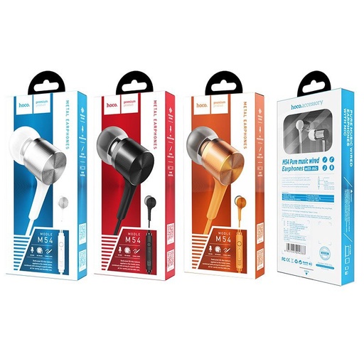 Hoco M54 headset (jack 3,5mm) mit Mikrofon, schwarz