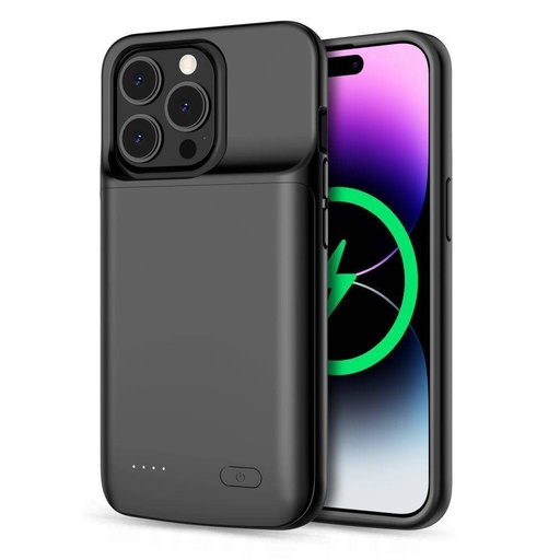 Apple iPhone 14 /14 Pro Tech protect powercase power bank Backcover (Schwarz)