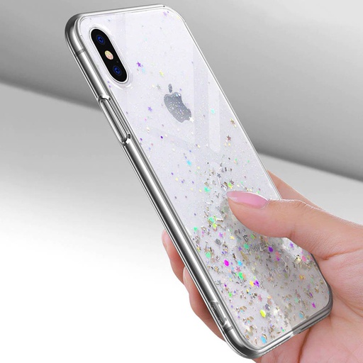 Apple iPhone 11 glue glitter Backcover (Transparent)