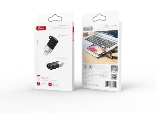 XO NB149-D USB-C–Lightning Adapter adapter (Schwarz)