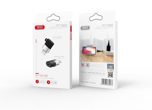 XO NB149-B micro USB–Lightning Adapter adapter (Schwarz)