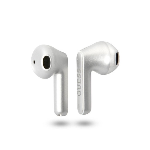Guess BT Kopfhörer Dreieck mit Logo (Glänzend Silber) – GUTWST82TRS