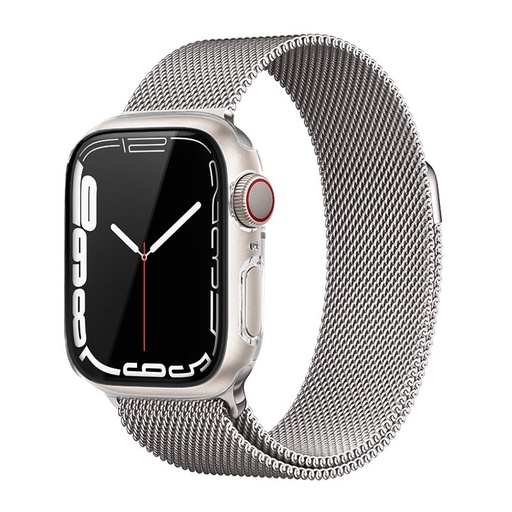 Apple Watch 7/Watch 8 41mm Hoco WS3 Shadow Hülle integriert mit Panzerglas (Transparent)