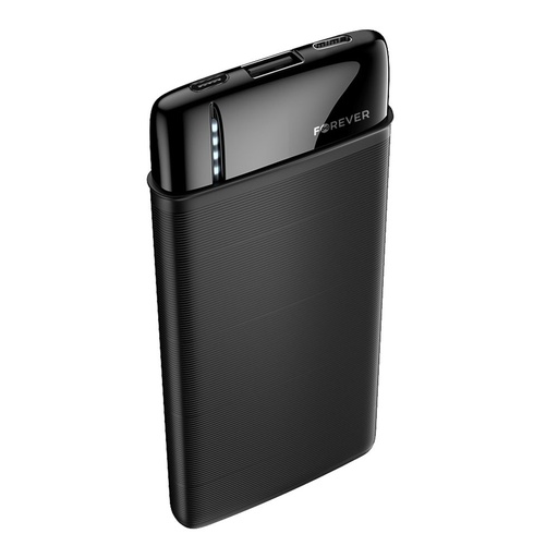 Forever TB 5000mAh mit Kapazität powerbank, microUSB mit Kabel schwarz