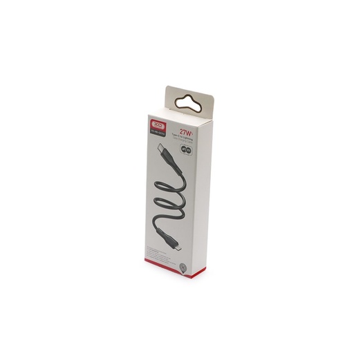 XO NBQ231A Rock Series USB-C–Lightning Datenkabel (Schwarz) – 27W