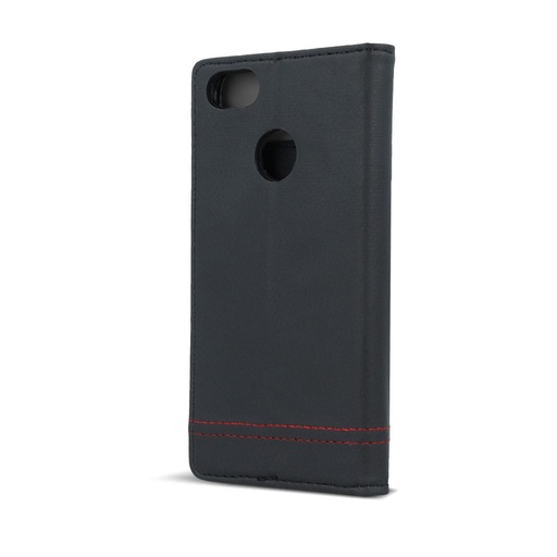 Apple iPhone 7/ 8/ SE 2020/ SE 2022 smart focus magnetisch Klapphülle (schwarz - rot mit Faden)