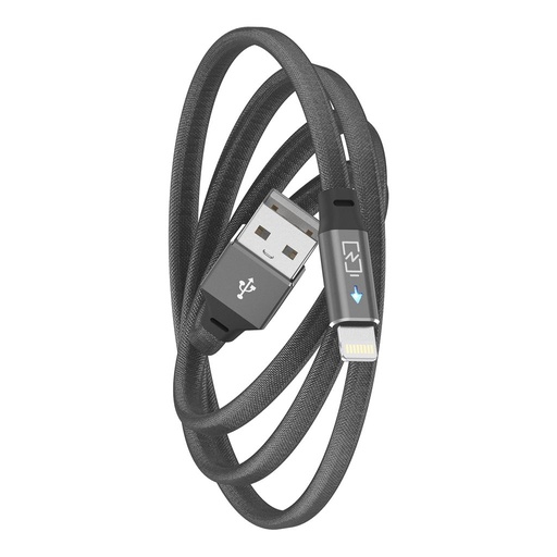 Dotfes A02 LED mit Anzeige lightning Kabel, schwarz