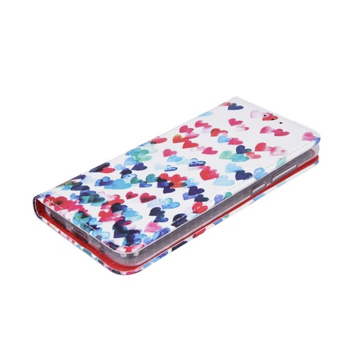 Huawei Mate 20 Lite hearts magnetisch Klapphülle, Herz Muster