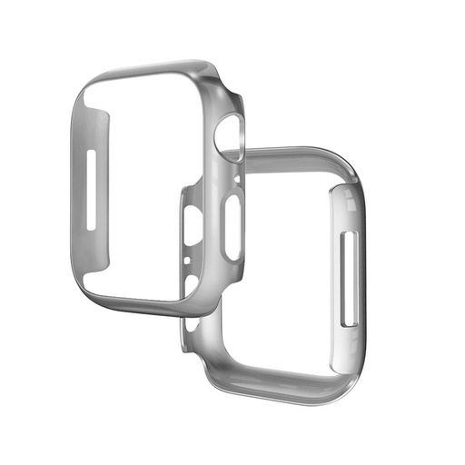 Apple Watch 7 41mm / Watch 8 41mm Hoco WS6 Shadow series Hülle (Silber)