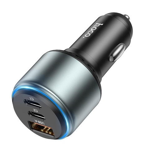 Hoco NZ9 Auto- Ladegerät 95W mit Gesamtleistung (Type-C1:65W,Type-C2:30W,USB-A:18W) schwarz