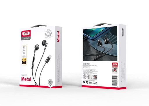XO EP61 headset (lightning) schwarz