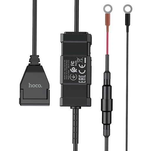 Hoco Z45 Motorrad Ladegerät, egy USB 5V / 2.4A wasserdicht Ausgang, abnehmbar Motorrad Lenkerhalterung mit Riemen schwarz