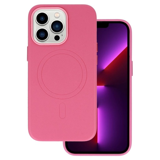 Apple iPhone 13 magsafe leather Backcover (Rosa)