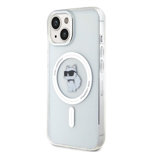 Apple iPhone 15 Karl Lagerfeld IML Ikonisch MagSafe Hülle (Transparent) – KLHMP15SHFCKNOT