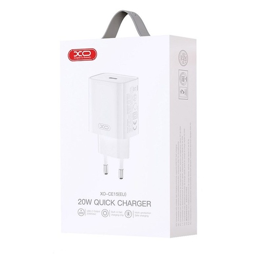 XO CE15 PD 20W Schnellladegerät (Weiß) – USB-C Anschluss