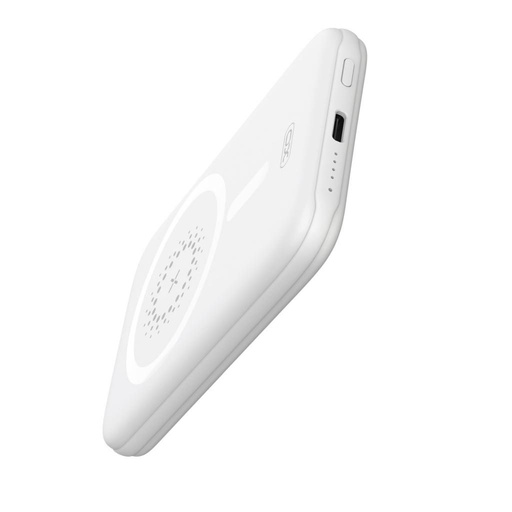 XO PR153 power bank 5000 mAh (Weiß) – magnetisch, kabellos Schnellladen 15W, PD 20W