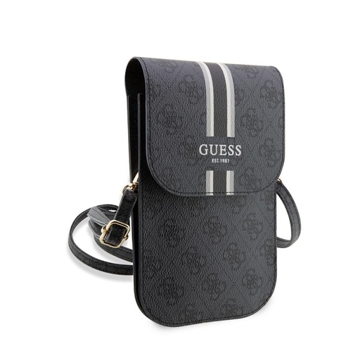Guess 4G Printed Stripe Phone Bag (Schwarz) - GUWBP4RPSK