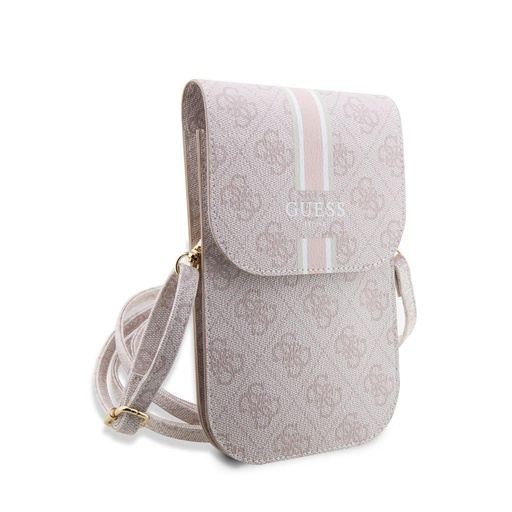 Guess 4G Printed Stripe Phone Bag (Rosa) - GUWBP4RPSP