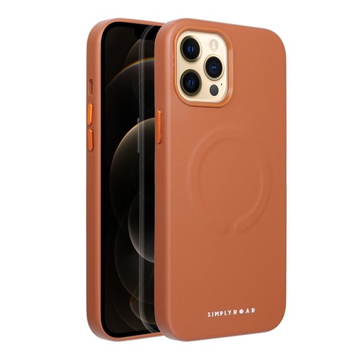 Apple iPhone 12 Pro Max Roar Leather magsafe Backcover (braun)