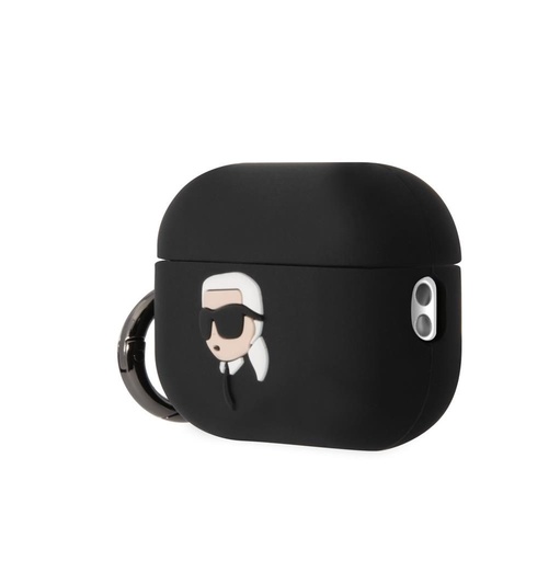 Karl Lagerfeld 3D Logo NFT Karl Head Silicone Hülle AirPods Pro 2 (Schwarz) - KLAP2RUNIKK