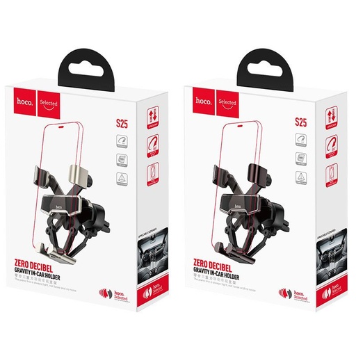 Hoco S25 Autohalterung (für Lüftungsgitter), 4,6"-5", schwarz
