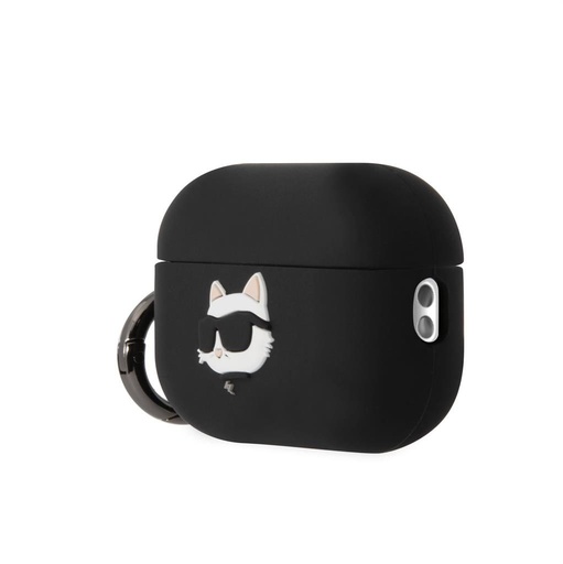 Karl Lagerfeld 3D Logo NFT Choupette Head Silicone Hülle AirPods Pro 2 (Schwarz) - KLAP2RUNCHK
