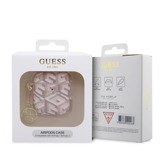 Guess PU G Cube Charm Hülle AirPods 1/2 (Rosa) - GUA2PGCE4CP