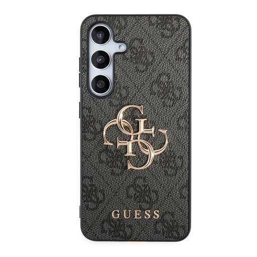 Samsung Galaxy S24+ Guess PU 4G Metal Logo Hülle (Grau) - GUHCS24M4GMGGR