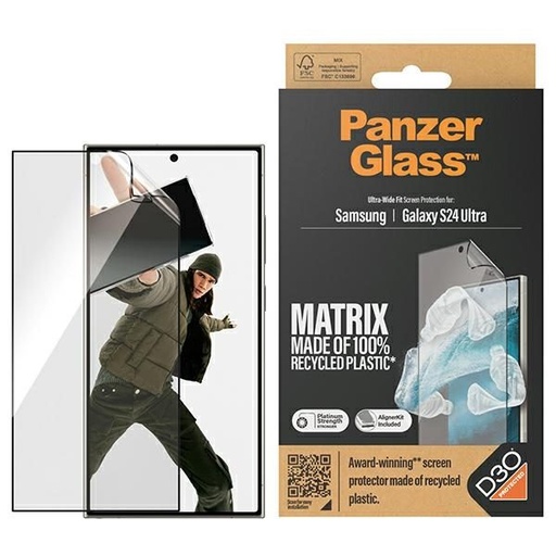 Samsung Galaxy S24 Ultra PanzerGlass ultra wide fit Premium Panzerglas transparent