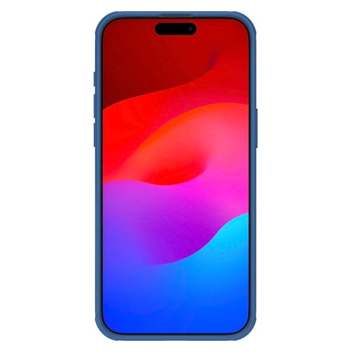 Apple iPhone 15 Pro Max Nillkin Super Frosted Shield Pro MagSafe Backcover (blau)