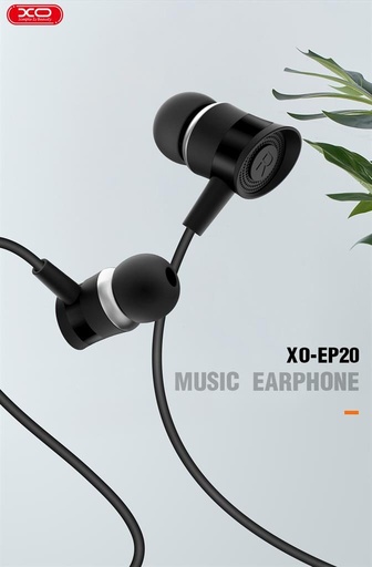 XO EP20 kabelgebunden Kopfhörer, mit Mikrofon, 3,5mm Jack mit Anschluss schwarz