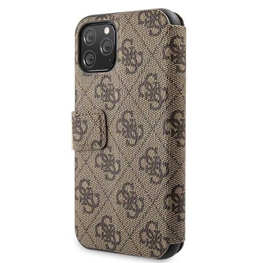 Apple iPhone 11 Pro Guess Book Hülle – 4G (Braun) - GUFLBKSN584GB