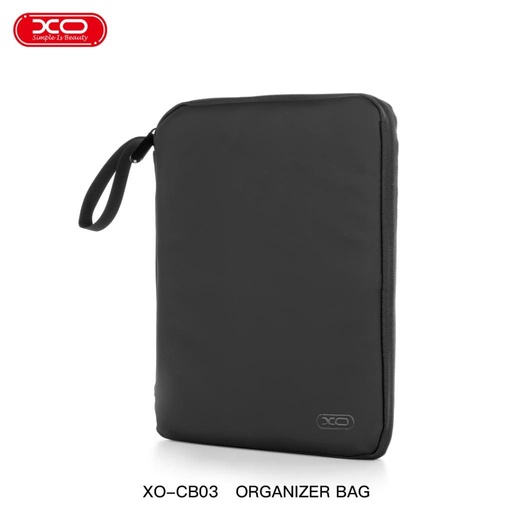 XO CB03 Tasche 12,9" mit Bildschirmdiagonale mit für Tablet, innere mit Tasche a verschiedene Zubehör zur Aufbewahrung (Schwarz)