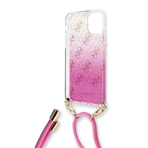 Apple iPhone 11 Guess 4G Electroplated Gradient Hülle (Rosa) - GUHCN61WO4GPI