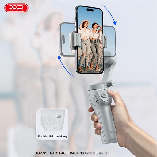 XO SS17 intelligent dreiachsig Selfie-Stick – Gesichtserkennung, Antishake, Gestensteuerung