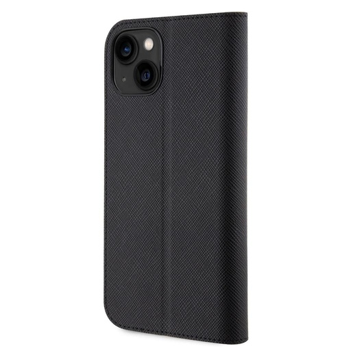 Apple iPhone 14 Karl Lagerfeld PU Saffiano Karl and Choupette NFT Book Hülle (Schwarz) – KLBKP14SSANKCPK