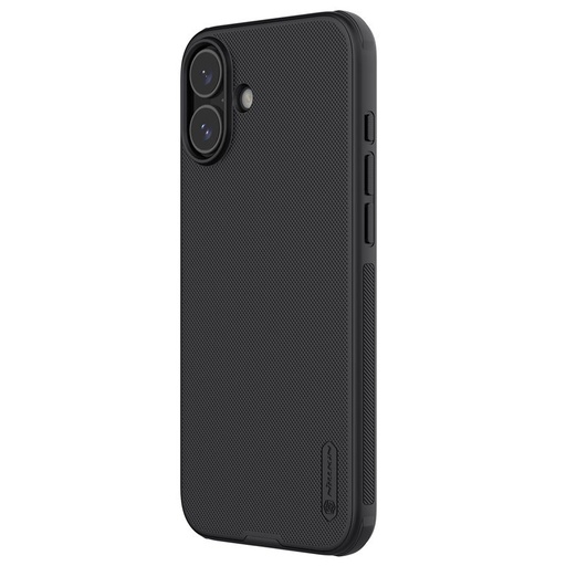 Apple iPhone 16 Nillkin Super Frosted Shield Pro MagSafe Backcover (Schwarz)