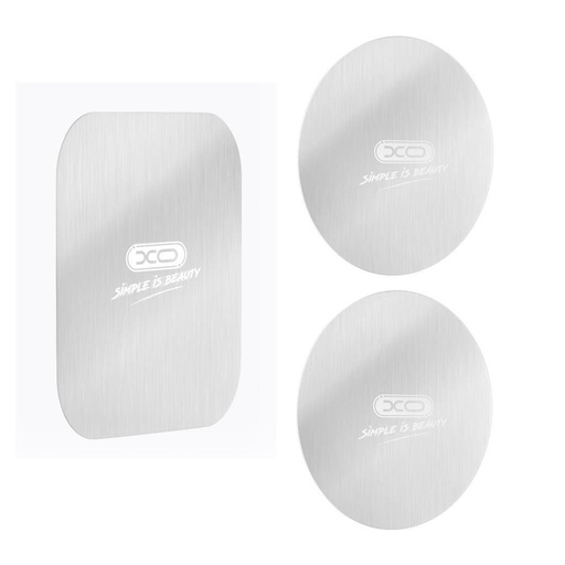 XO Y2 magnetisch Befestigungsplatte Set Auto- für Halterungen 3 db (Silber)