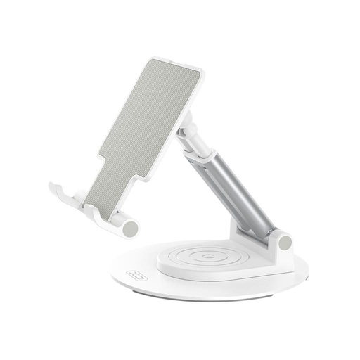 XO C139 Tisch- Handy- und Tablet-Halterung Ständer 360° ban drehbar Tisch- Handyhalterung (Weiß)