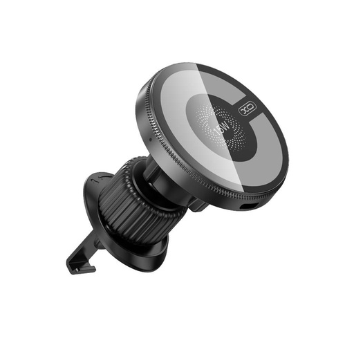 XO CX025 kabellos Auto- magsafe Schnellladegerät (für Lüftungsgitter) (Schwarz)